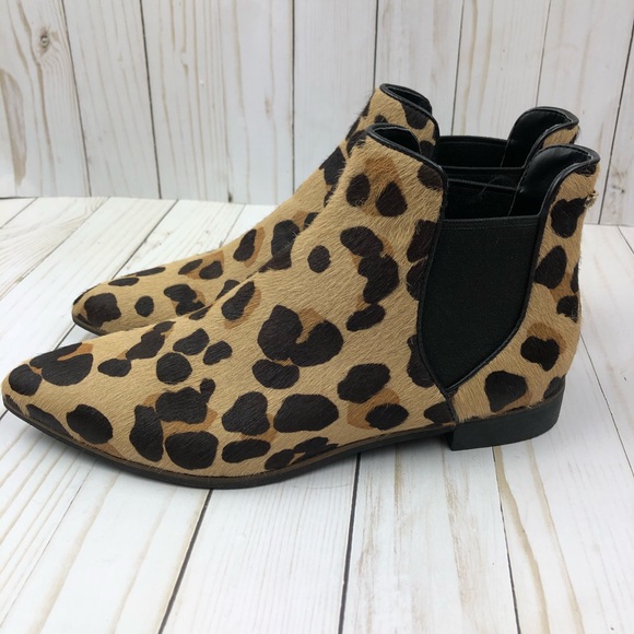 🐆Cole Haan Animal Print Calf Hair Hara Chelsea Bootie - Picture 1 of 8